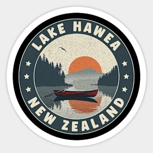 Lake Hawea New Zealand Sunset Sticker